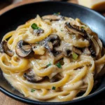 Caramelized Leek and Mushroom Gruyere Pasta