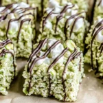Pistachio Rice Krispie Treats with Dark Chocolate Recipe