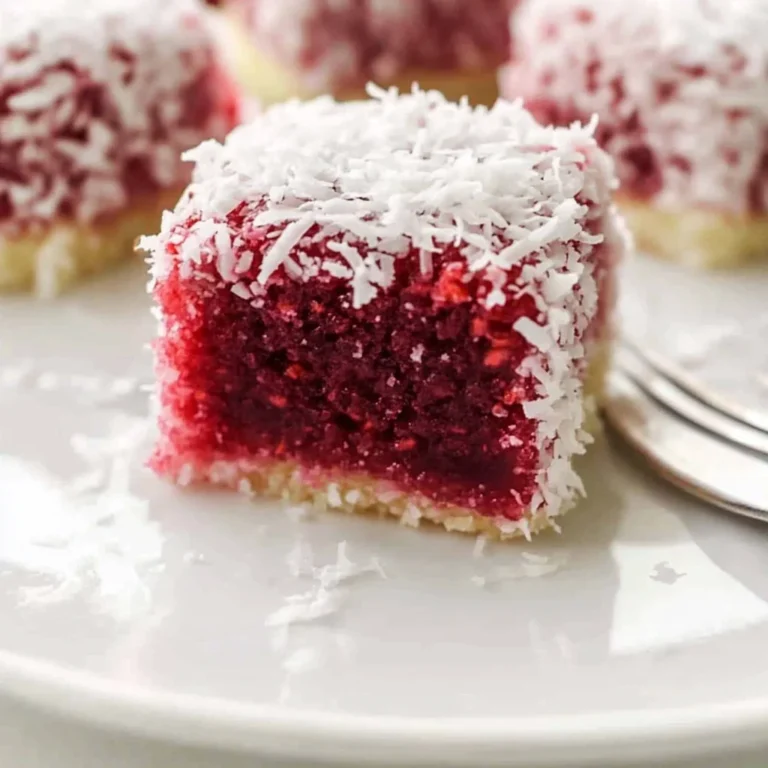 Raspberry Lamingtons