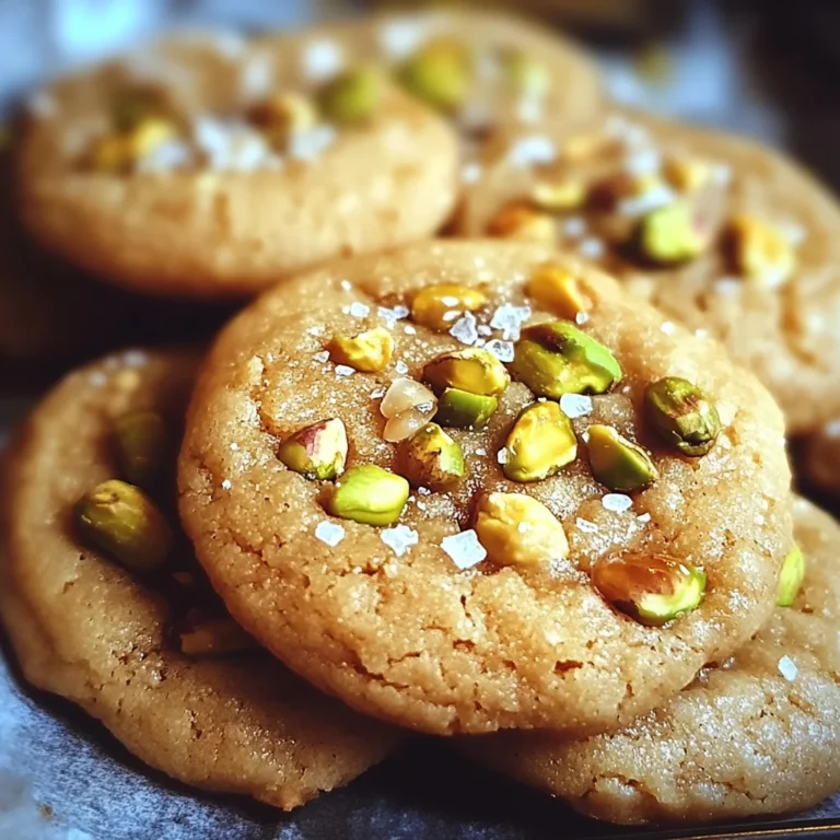 Salted Honey Pistachio Cookies
