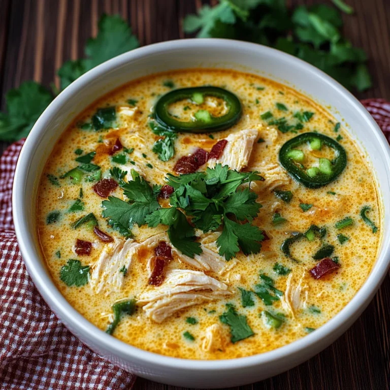 Spicy Jalapeño Popper Chicken Soup