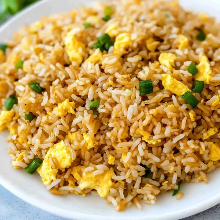 10 min. Easy Egg Fried Rice (only 6 ingredients!)