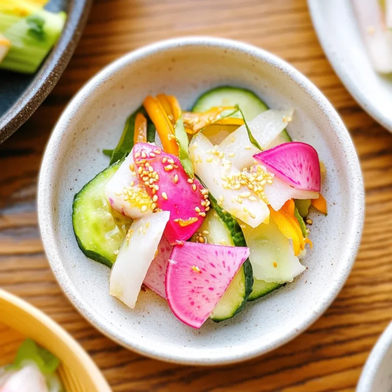 Asazuke (Japanese Lightly Pickled Vegetables)