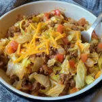 Cabbage Roll Skillet (Easy Keto Ground Beef Dinner Recipe)