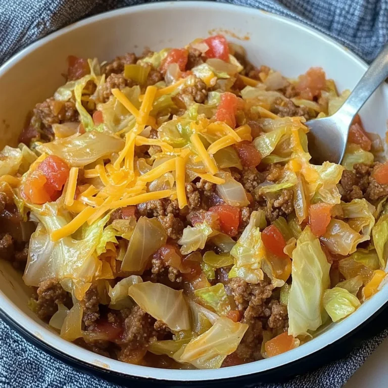 Cabbage Roll Skillet (Easy Keto Ground Beef Dinner Recipe)