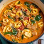 Creamy Tuscan Tortellini Soup