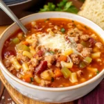 Easy Pasta Fagioli with Sausage