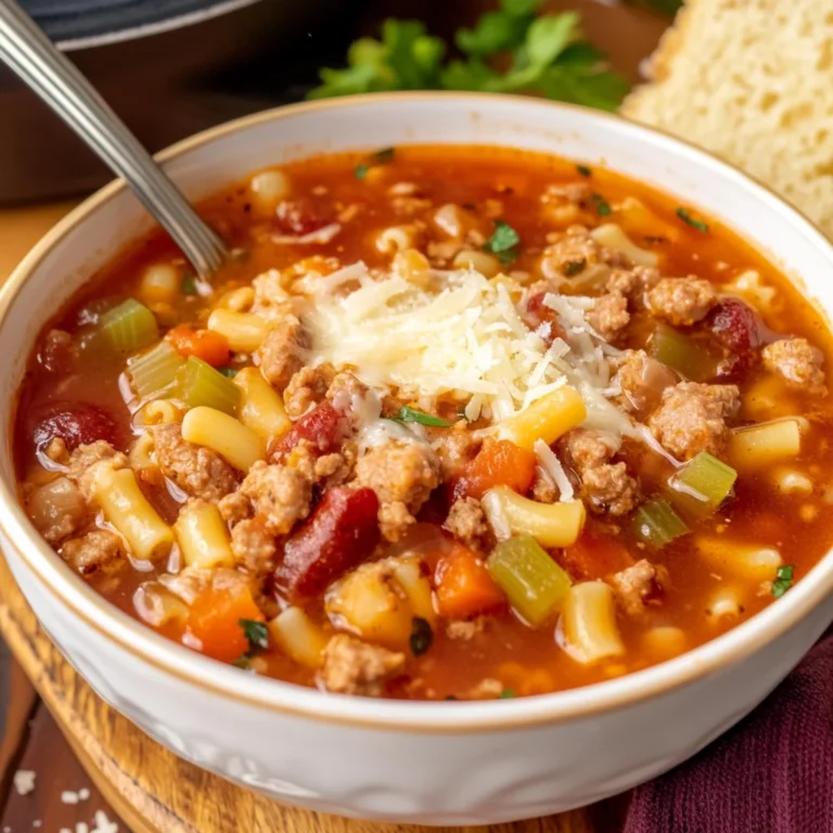 Easy Pasta Fagioli with Sausage