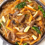 Japchae (Korean Glass Noodle Stir Fry)