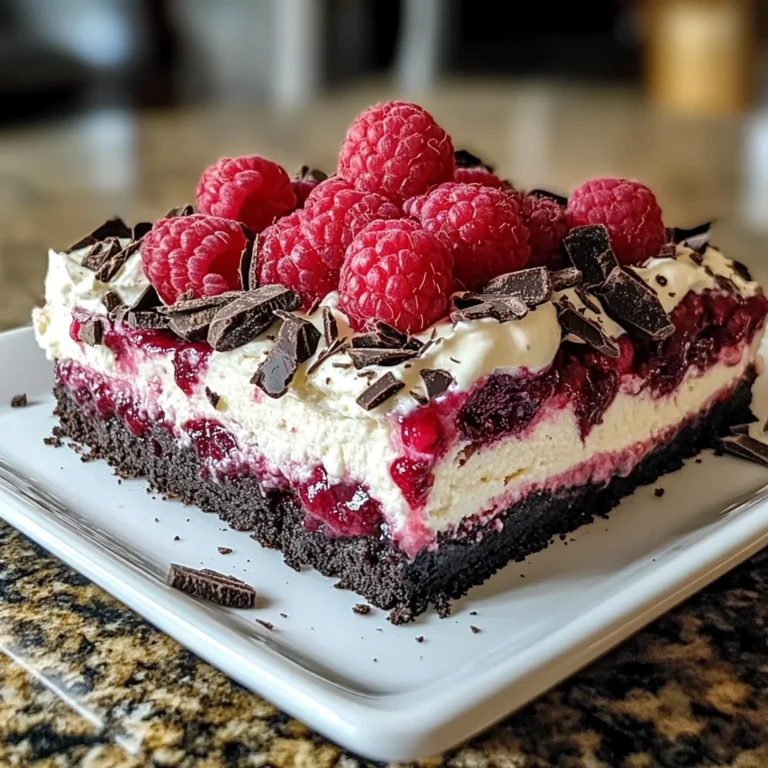 Raspberry Chocolate Lasagna