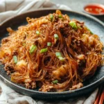 Stir Fried Vermicelli with beef (Ma Yi Shang Shu, 蚂蚁上树)