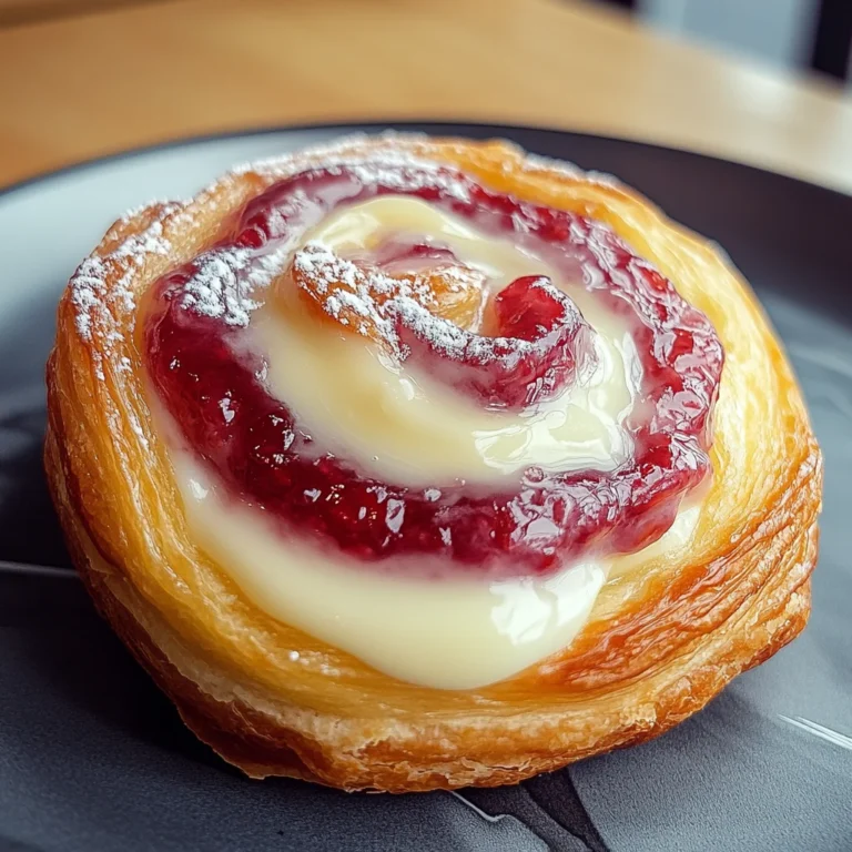 Sugar Raspberry Danish Bun