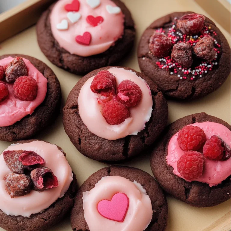 Valentine Ganache Cookies
